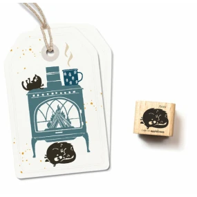 Stempel Opgerolde Kat Anni